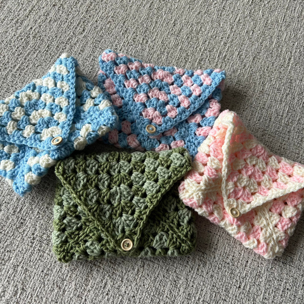 Handmade crochet kindle case customizable kindle crochet sleeve granny square kindle sleeve gift for book lover kindle accessory