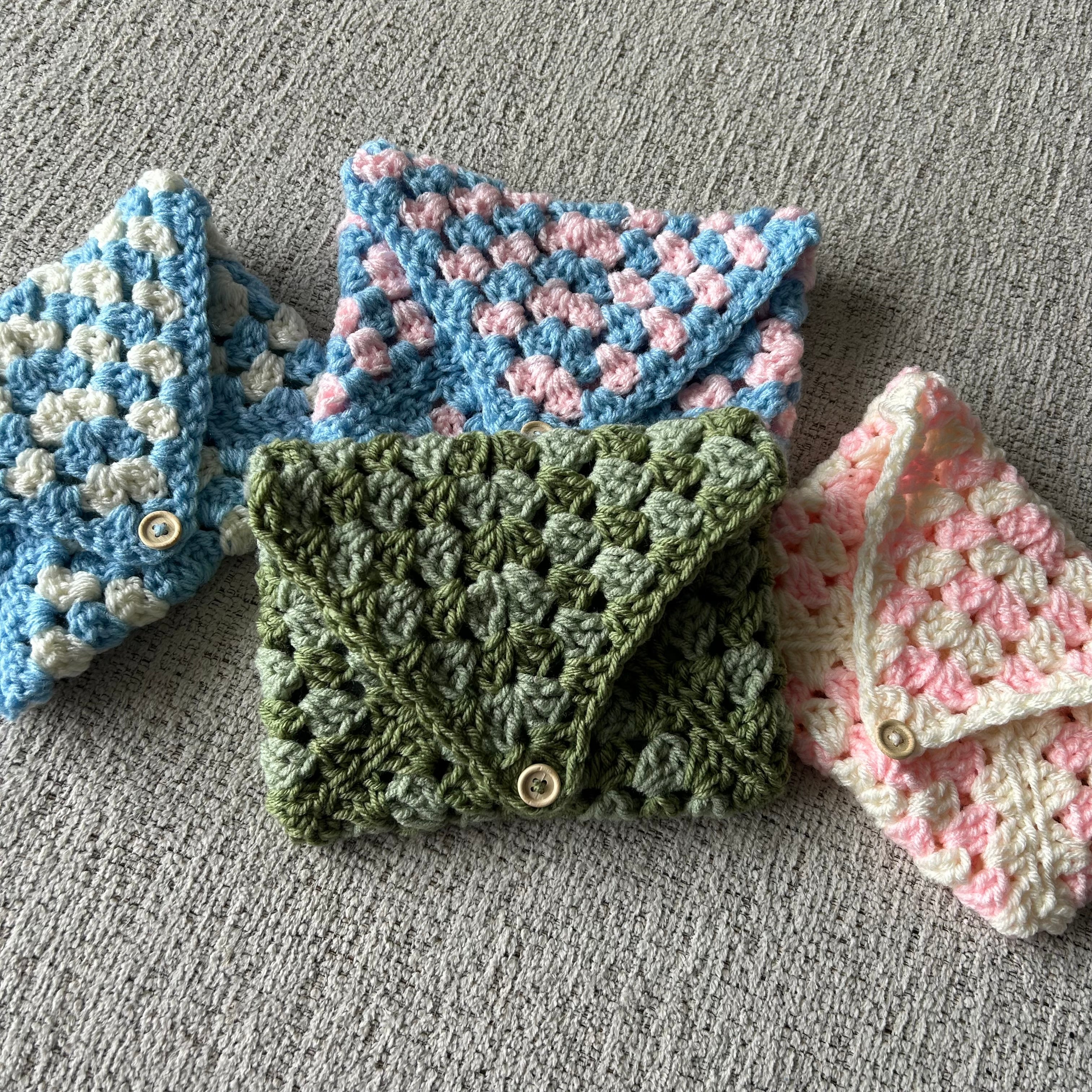 Handmade crochet kindle case customizable kindle crochet sleeve granny square kindle sleeve gift for book lover kindle accessory